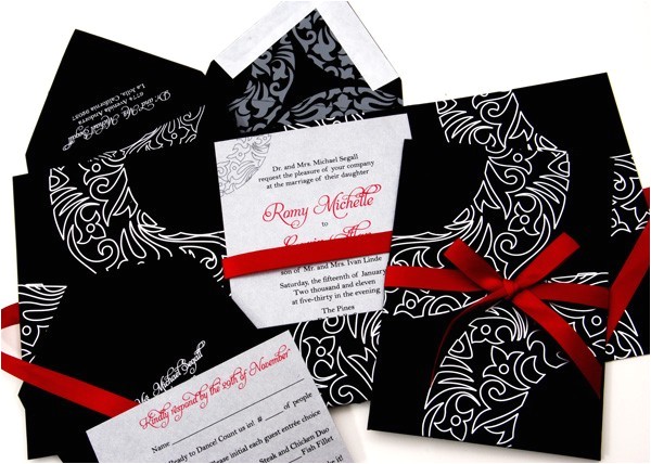 Tri Fold Wedding Invitations with Pocket Tri Fold Pocket Wedding Invitations