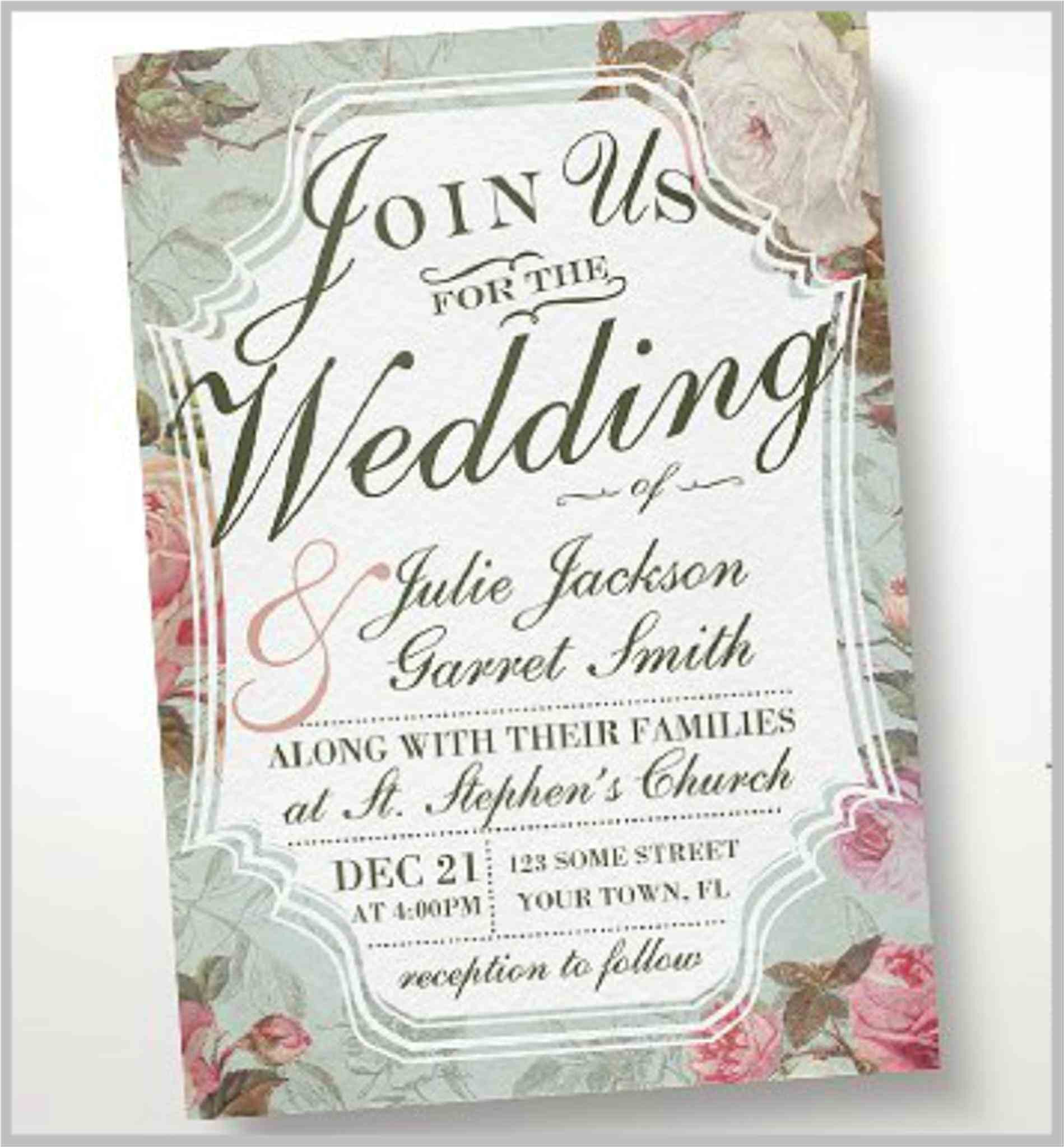 Truly Romantic Wedding Invitations Invitation by Dawnrhbydawncom Menu Rose Succulent Floral