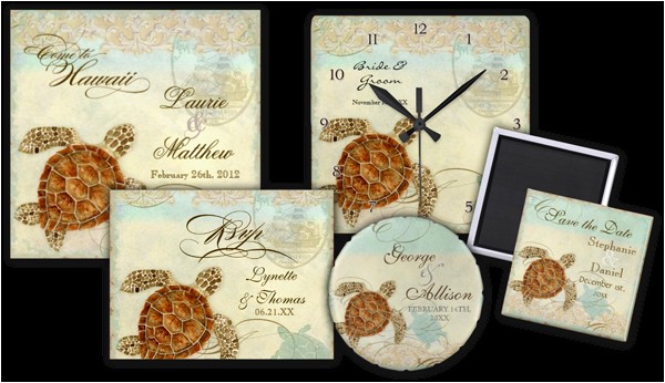 Turtle Wedding Invitations Wedding Cards and Gifts Sea Turtle Modern Coastal Ocean