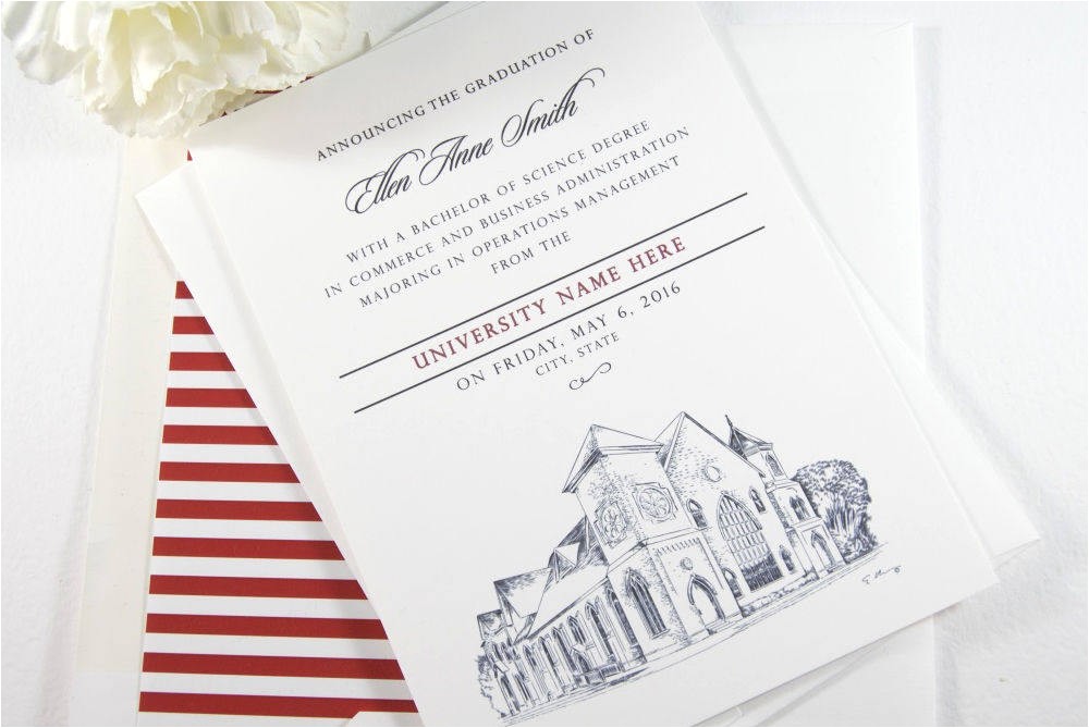 University Of south Carolina Graduation Invitations University Of south Carolina Graduation Announcement Usc