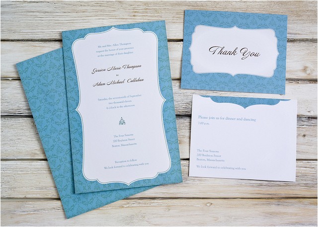 Vistaprint Com Wedding Invitations Vistaprint Wedding Invitation Blue White 3 Flickr