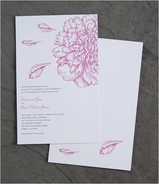 Vistaprint Com Wedding Invitations Vistaprint Wedding Invitation Pink Flowers 1 Flickr