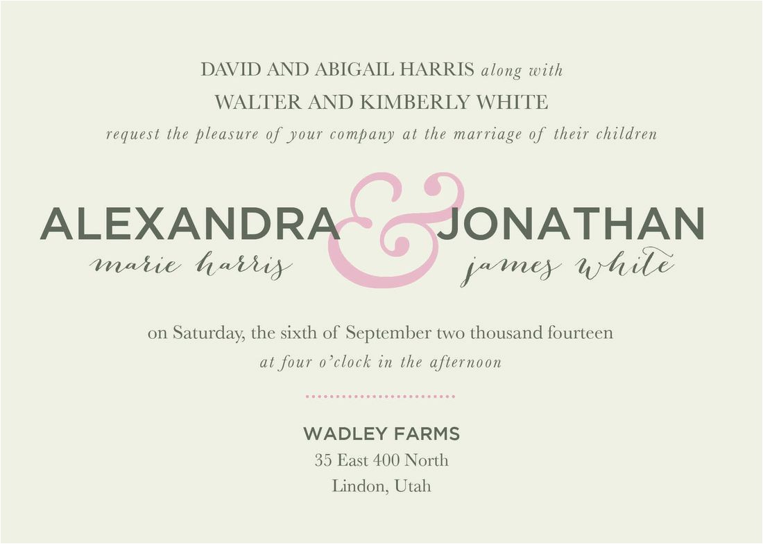 Wedding Ceremony Invitation Wording Card Template Wedding Ceremony Invitation Wording Card