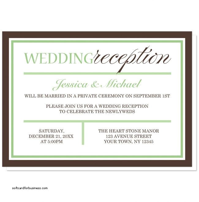 Wedding Ceremony Invitation Wording Wedding Invitation Elegant Wedding Reception Invitation