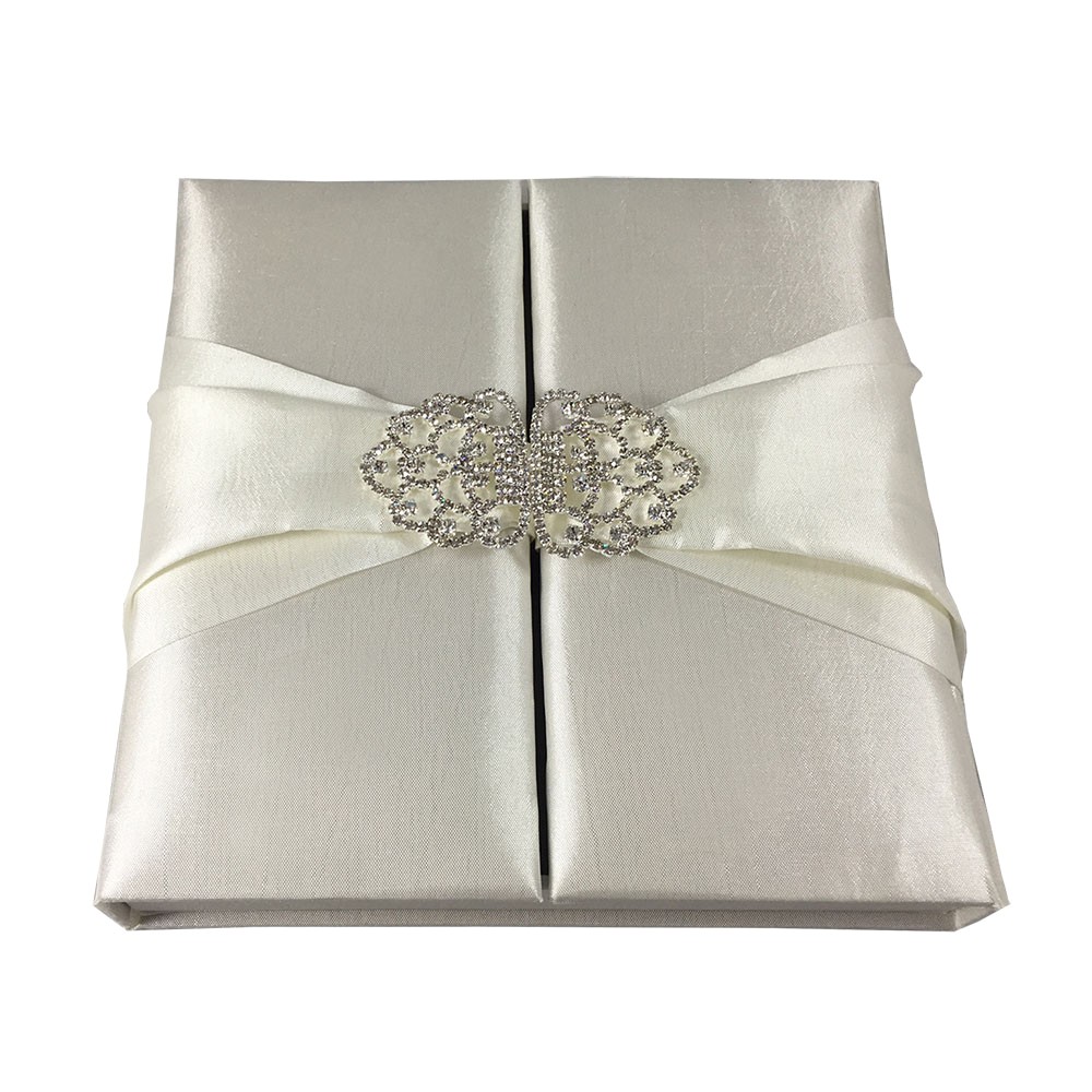 Wedding Invitation Boxes Cheap High Quality Taffeta Silk Covered Wedding Invitation Box