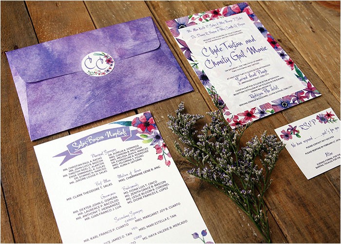 Wedding Invitation Cebu forever afternoon