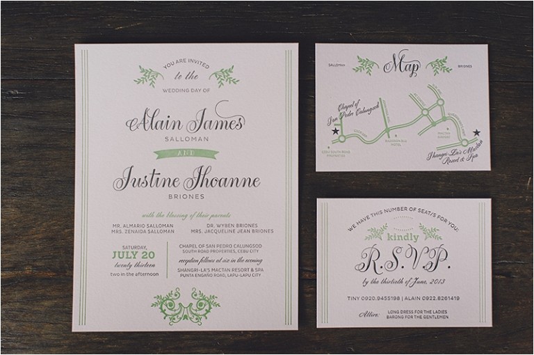 Wedding Invitation Cebu Shangrila Wedding Cebu