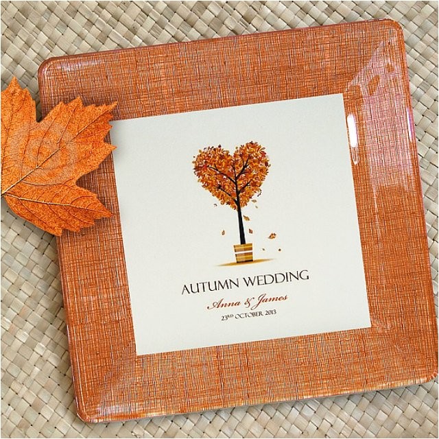 Wedding Invitation Decoupage Tray Custom Wedding Invitation Plates Decoupage by