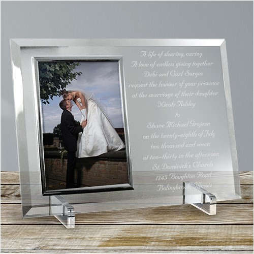 Wedding Invitation Engraved On Glass Engraved Wedding Invitation Glass Picture Frame Wedding Invitation Engraved On Glass Engraved Wedding Invitation Glass Picture Frame