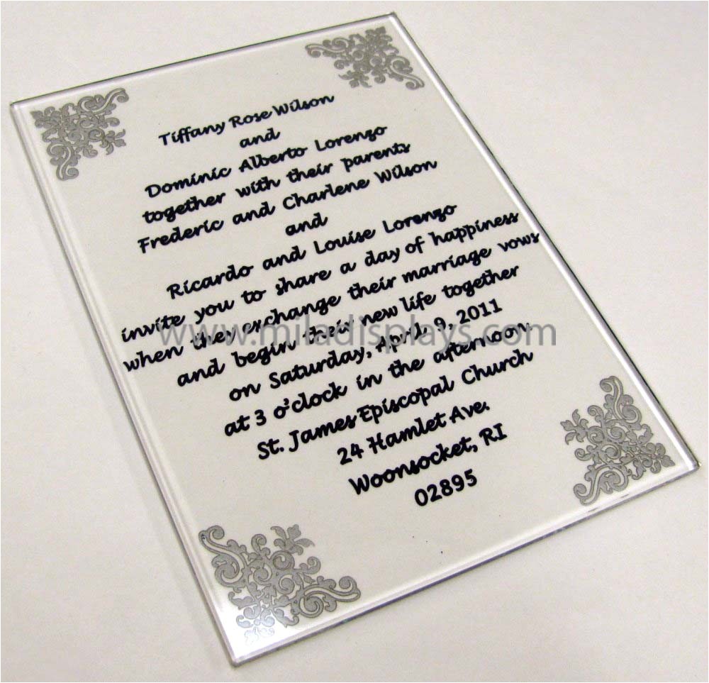 Wedding Invitation Engraved On Glass Etched Glass Nameplates Etched Glass Signs Blocks Plaques Wedding Invitation Engraved On Glass Etched Glass Nameplates Etched Glass Signs Blocks Plaques