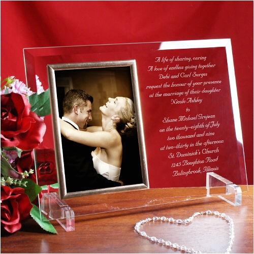 Wedding Invitation Engraved On Glass Wedding Invitation Personalized Beveled Glass Picture Frame Wedding Invitation Engraved On Glass Wedding Invitation Personalized Beveled Glass Picture Frame