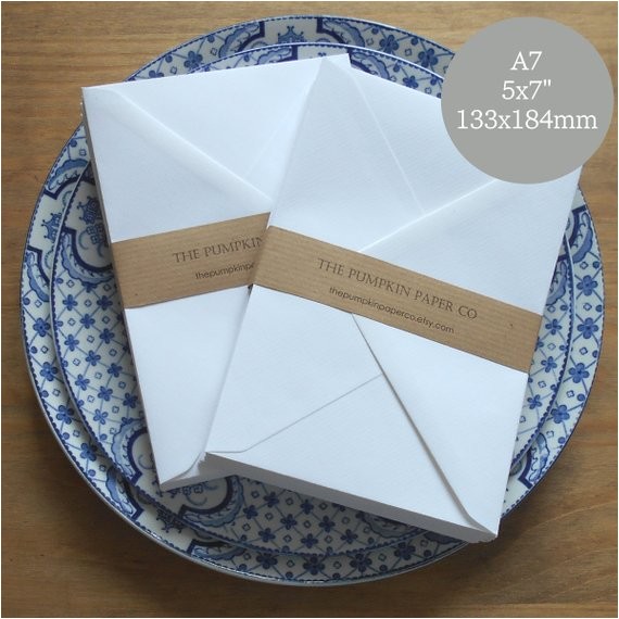Wedding Invitation Envelopes 5×7 50 A7 Envelopes 5×7 Envelopes White Invitation Envelopes