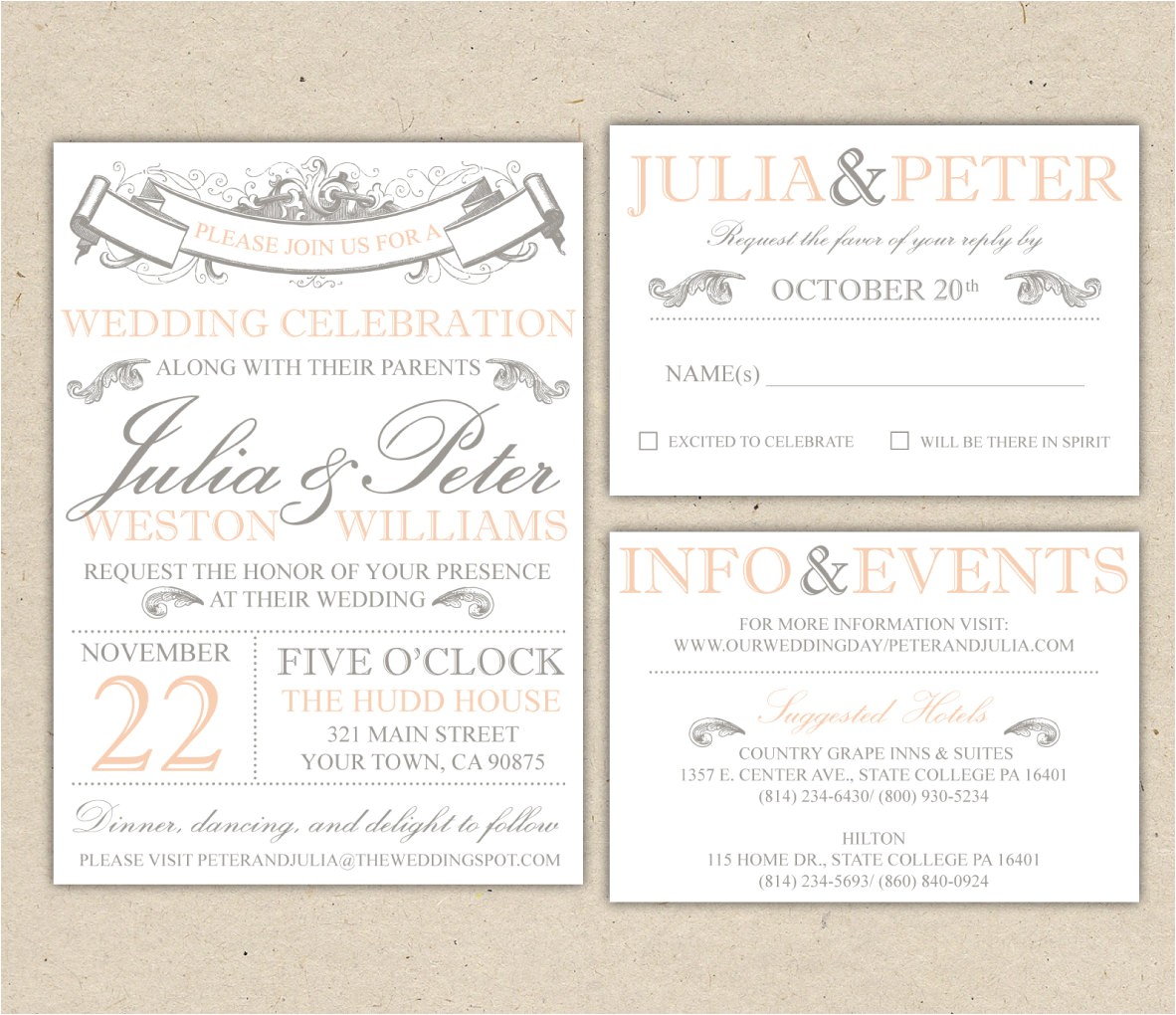 Wedding Invitation Layouts Free Vintage Wedding Invitation Templates Best Template