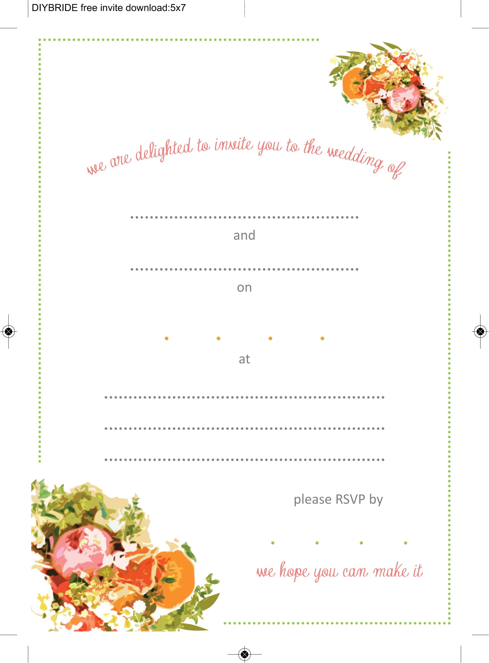 Wedding Invitation Layouts Free Wedding Invitation Templates Free Templates Invitations