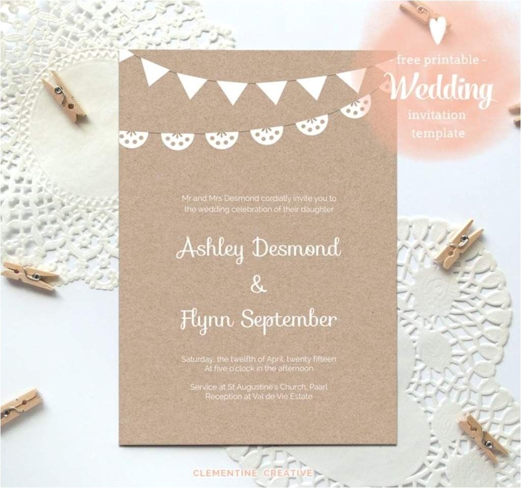 Wedding Invitation Templates Free Download Free Printable Wedding Invitations Wedding Invitation