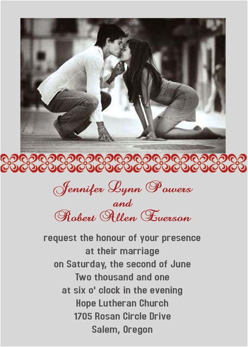 Wedding Invitation with Photos Of Couples Free Be Born Of A Couple Photo Wedding Invitations Iwp015