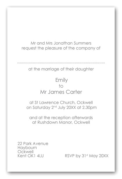 Wedding Invitation Wording Bride S Parents Hosting Wedding Invitation Wording Brides Parents as Hosts Day