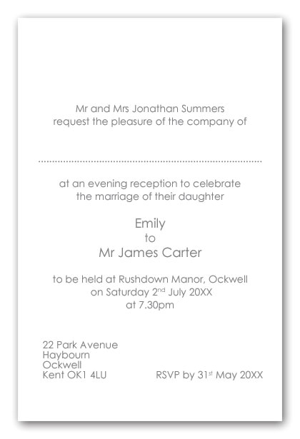 Wedding Invitation Wording Bride S Parents Hosting Wedding Invitation Wording Brides Parents as Hosts