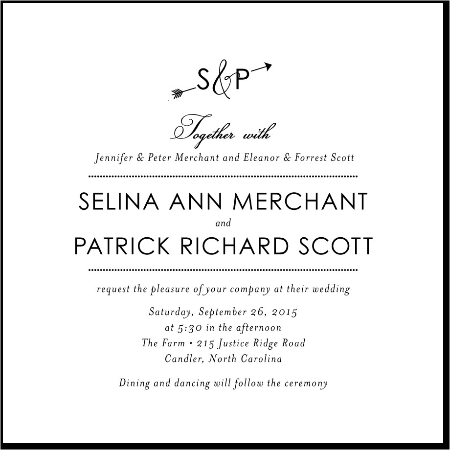 Wedding Invitation Wording Bride S Parents Hosting Wedding Invitation Wording No Parents