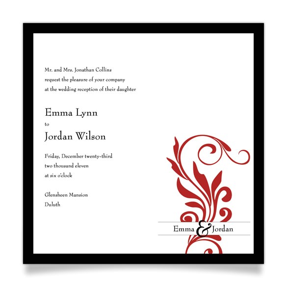 Wedding Invitation Wording for Church and Reception Invitation Wording for Reception Only Samples Wedding Invitation Wording for Church and Reception Invitation Wording for Reception Only Samples