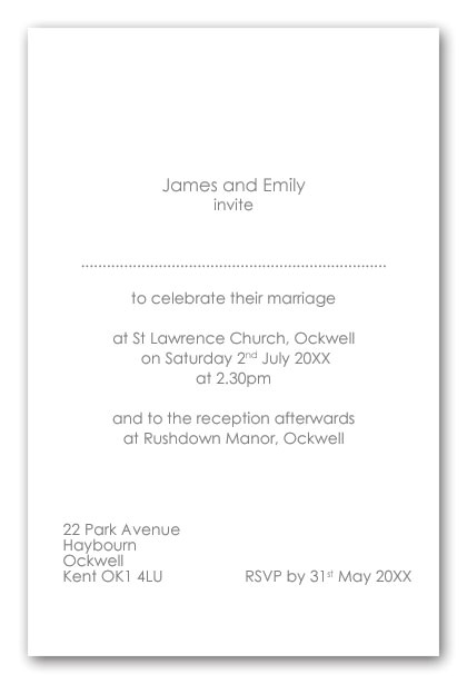 Wedding Invitation Wording From Bride and Groom Hosting Wedding Invitation Wording Examples From Bride and Groom