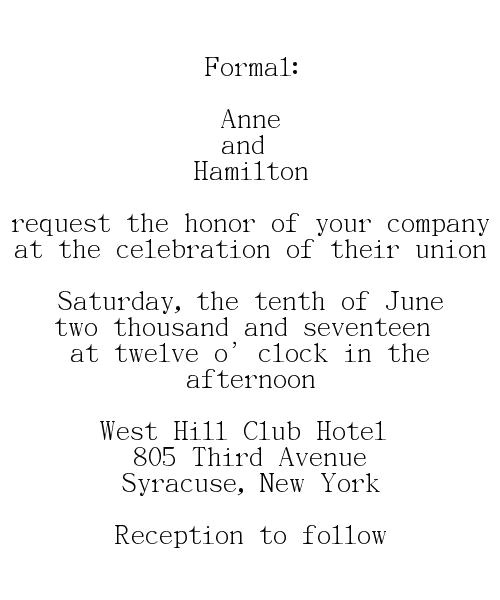 Wedding Invitation Wording From Bride and Groom Hosting Wedding Invitations Wording Samples for Different Hosting