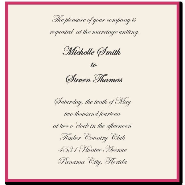 Wedding Invitation Wording Options Wedding Invitation Wording Ideas Template Best Template
