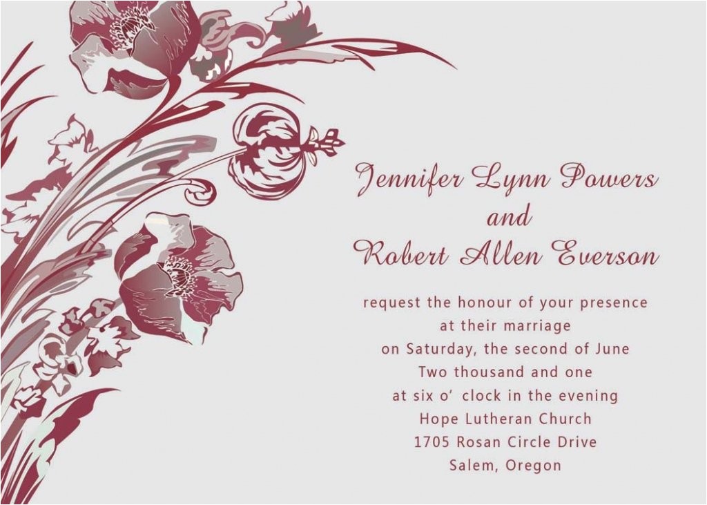 Wedding Invitation Wording together with their Parents together with their Families Wedding Invitation Wording