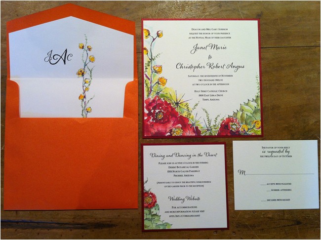 Wedding Invitations Az Phoenix Bride Groom Magazine Blog A southwest Weddi On