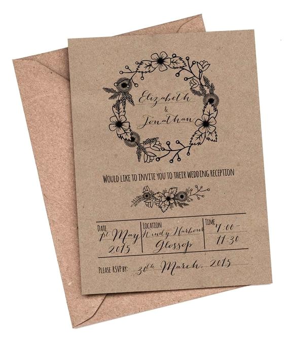 Wedding Invitations Etsy Uk Items Similar to Wedding Invitations 10 or 5 X Vintage
