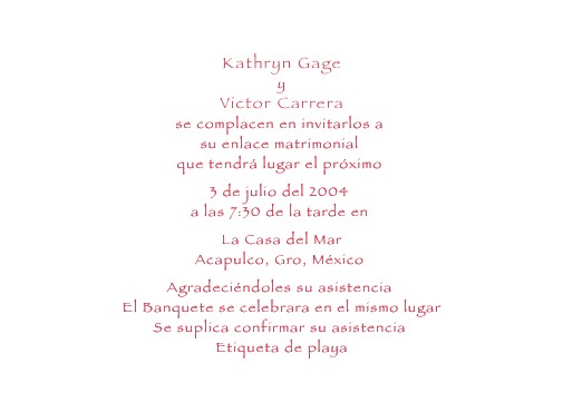 Wedding Invitations In Spanish Wording Samples forevermore Customer Pages
