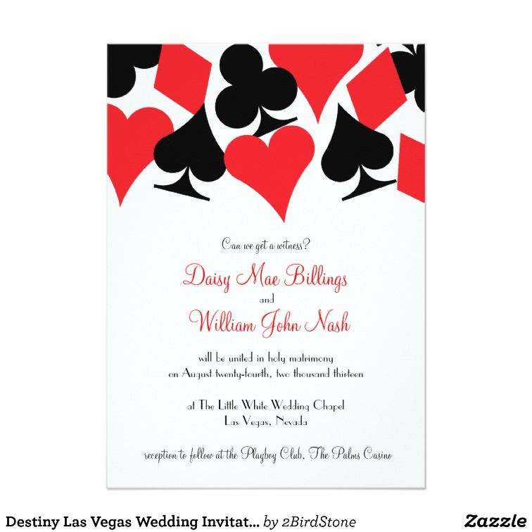Wedding Invitations Las Vegas Nv Destiny Las Vegas Wedding Invitation Zazzle