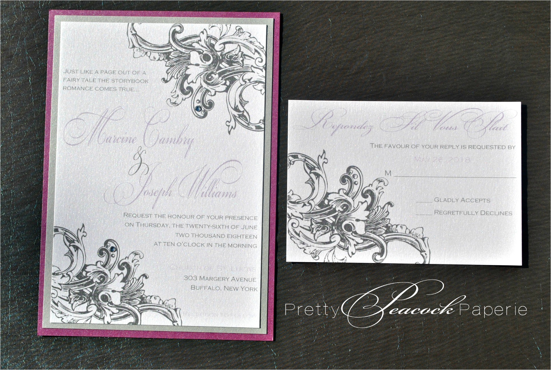 Wedding Invitations orlando Fl French Baroque Invitation Suite by Pretty Peacock Paperie Wedding Invitations orlando Fl French Baroque Invitation Suite by Pretty Peacock Paperie