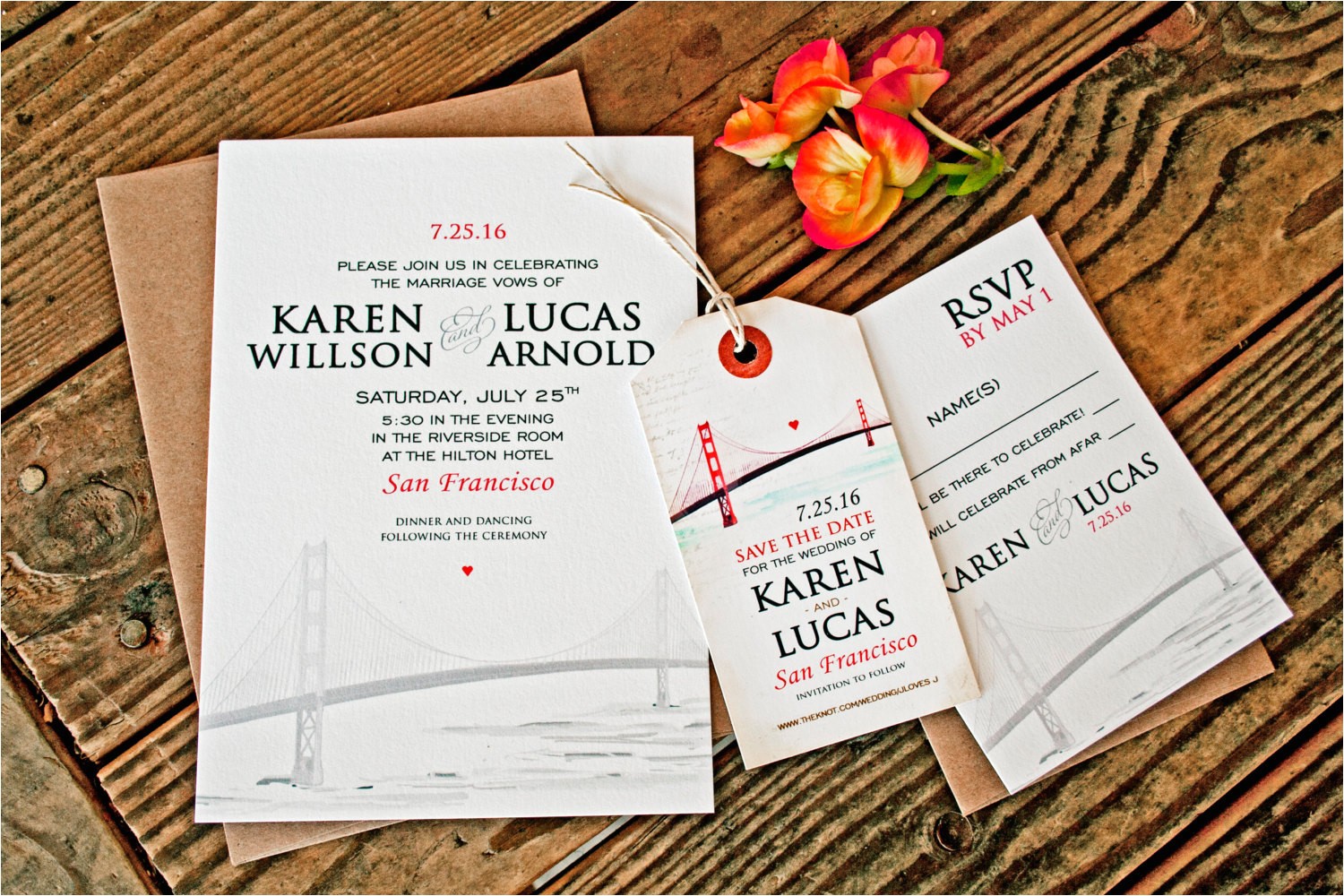 Wedding Invitations Sf San Francisco Golden Gate Bridge Wedding Invitation by Mavora
