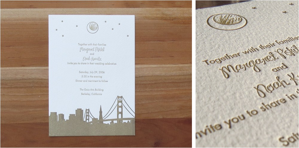 Wedding Invitations Sf Wedding Invitations Just My Type Letterpress