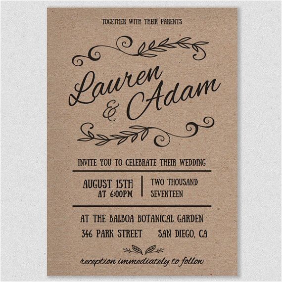 Wedding Invitations to Print at Home for Free Diy Wedding Invitations Templates and Traditional Wedding