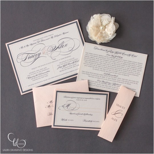 Wedding Invitations Westchester Ny Laura Damiano Designs Invitations Westchester Ny