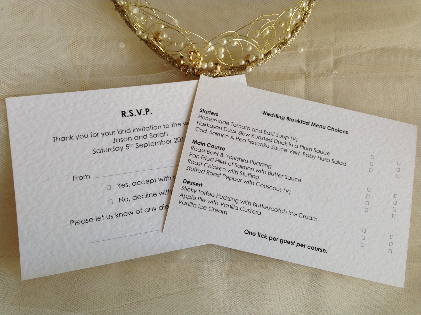 Wedding Invitations with Menu Choices Menu Rsvp Cards and Envelopes Wedding Stationery