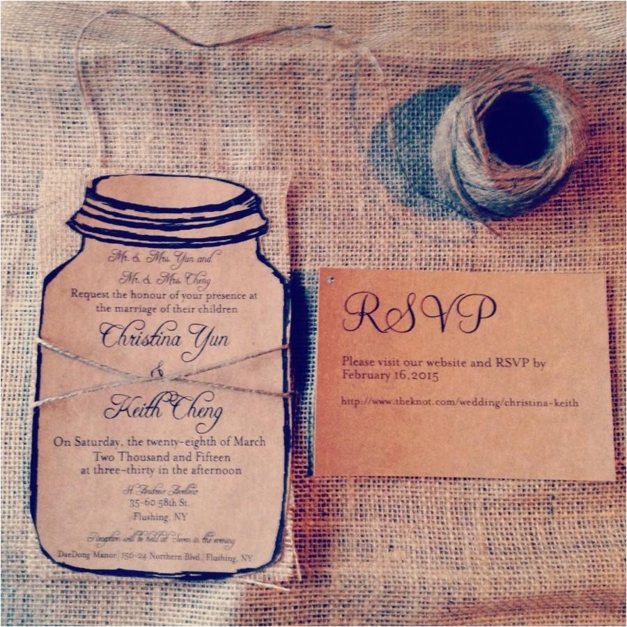 Wedding Invitations with Response Cards and Envelopes Rustic Kraft Wedding Invitation 110 Invitations with 110
