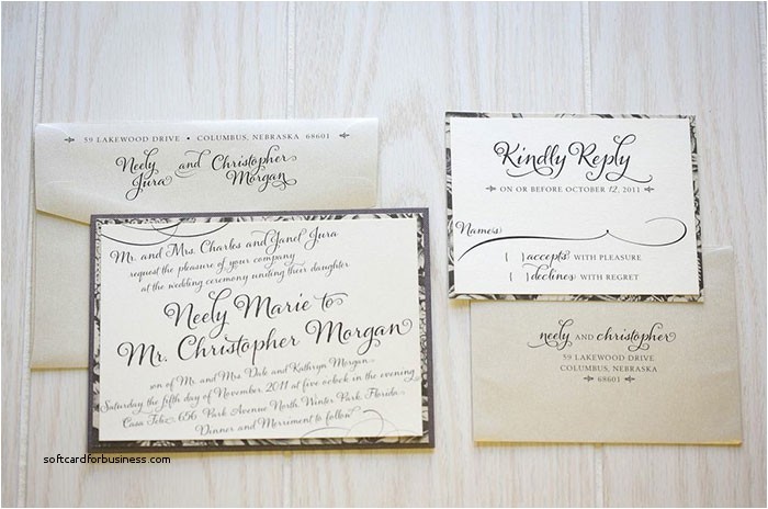 Wedding Invitations with Response Cards and Envelopes Wedding Invitation Awesome the Proper Way to Address