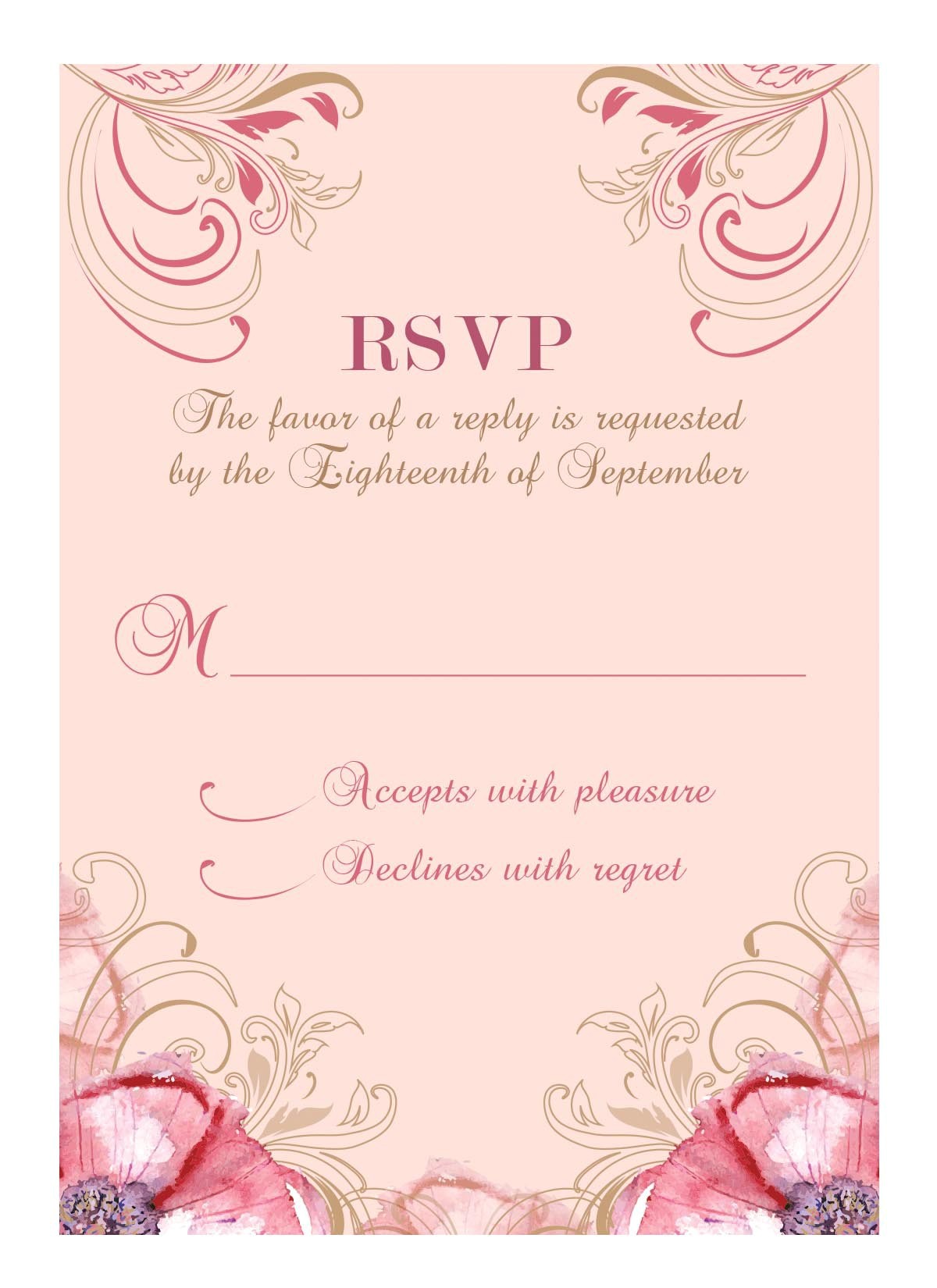 Wedding Invitations with Response Cards and Envelopes Wedding Invitation Response Card Wedding Invitation
