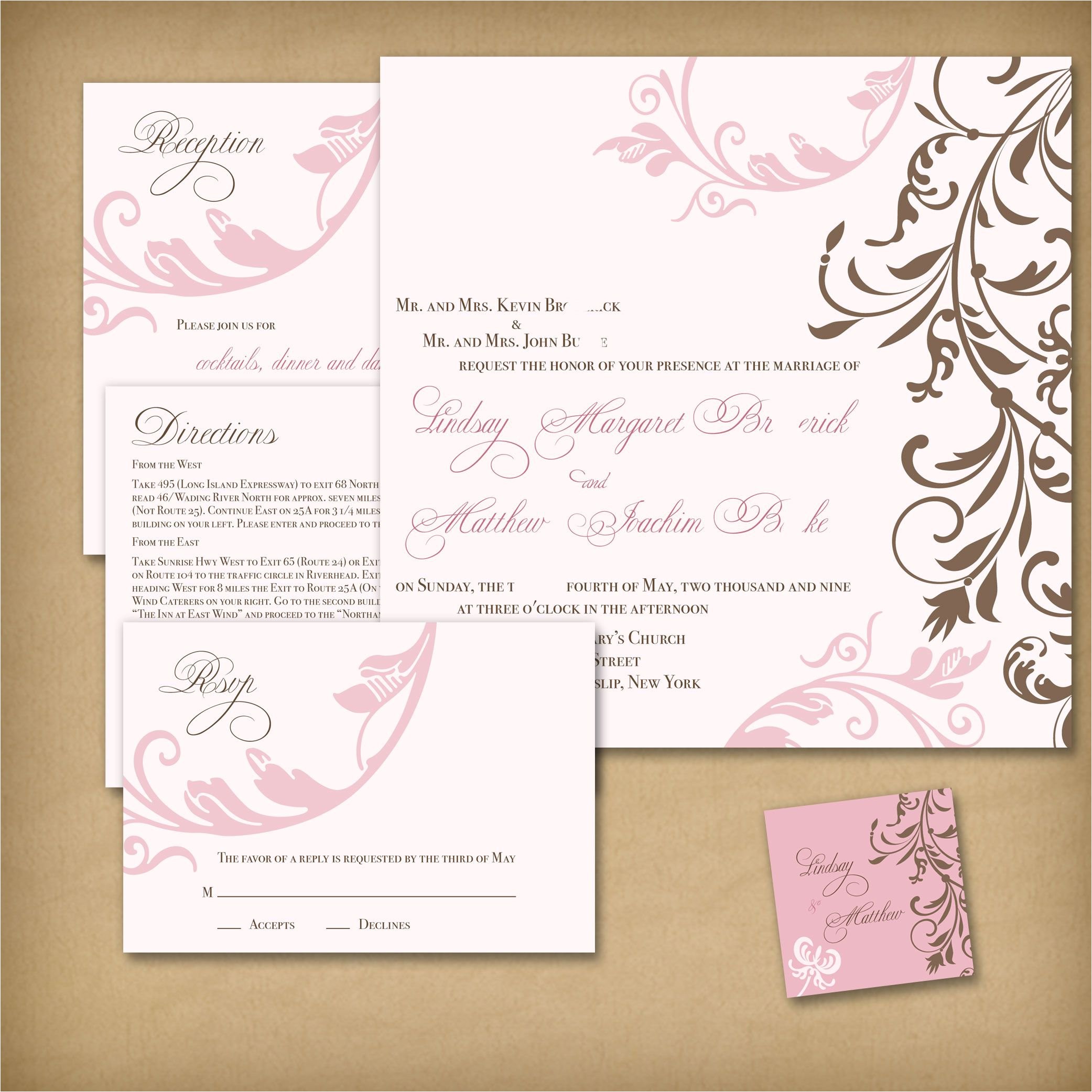 Wedding Invitations with Response Cards and Envelopes Wedding Invitation Wedding Invitations Reply Cards New