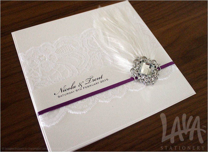 Wedding Invitations with Ribbon and Rhinestones Bling Wedding Invitations event Stationery and Diy