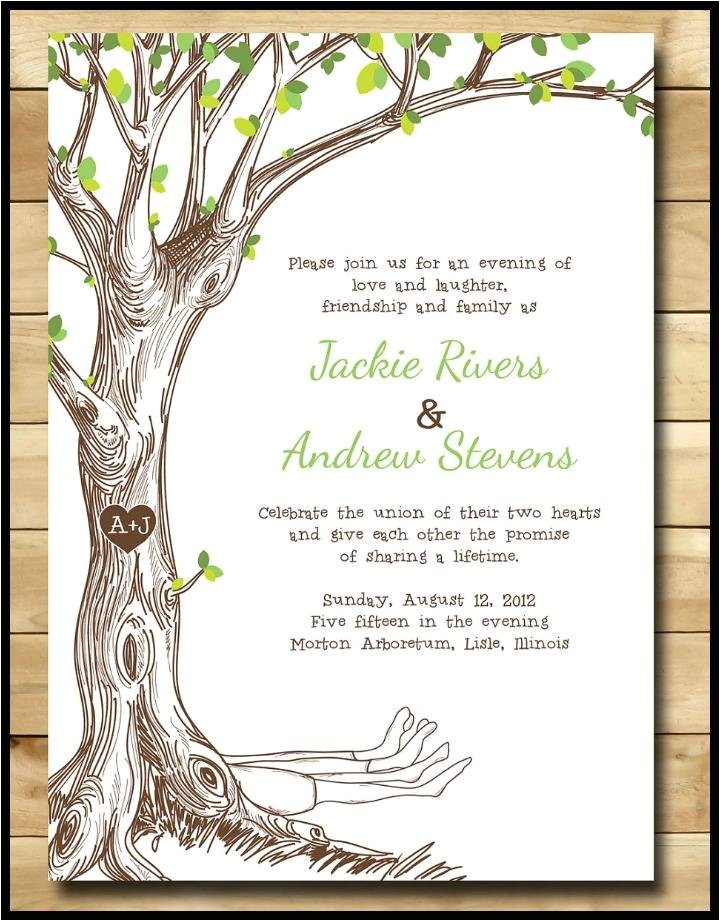 Wedding Invitations with Trees Bookish Wedding Invitations for Your Literary Lovefest