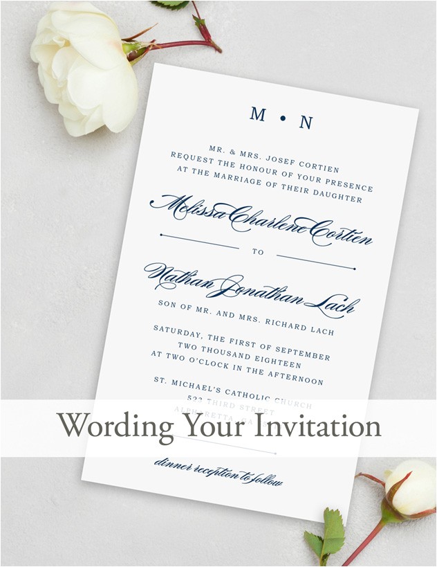 Wedding Invite Language Wedding Invitation Wording Magnetstreet Weddings