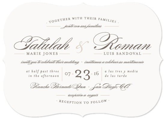 Wedding Invite Language Wedding Invitations Love Language at Minted Com