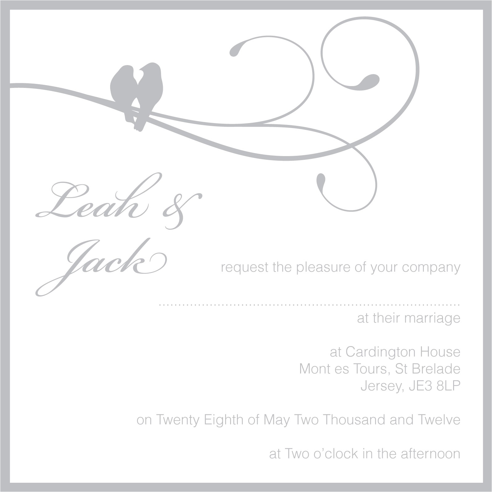 What Do You Put In Wedding Invitations Wedding Invitations In Elegant Shades Of Grey Ananya Bl
