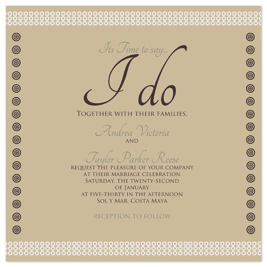 What Do You Say On A Wedding Invitation Wedding Invitations Time to Say I Do at Minted Com