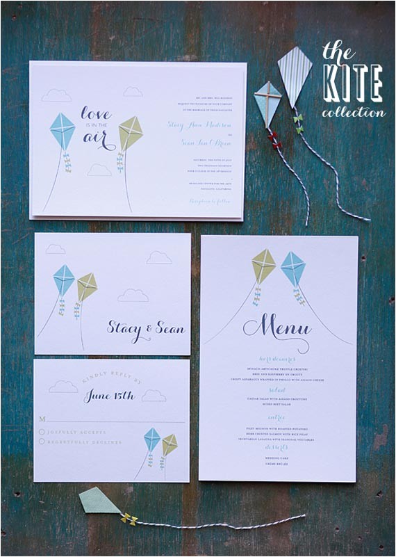 What Goes Into A Wedding Invitation Goes Wedding Diy Flying Kite Wedding Invitation
