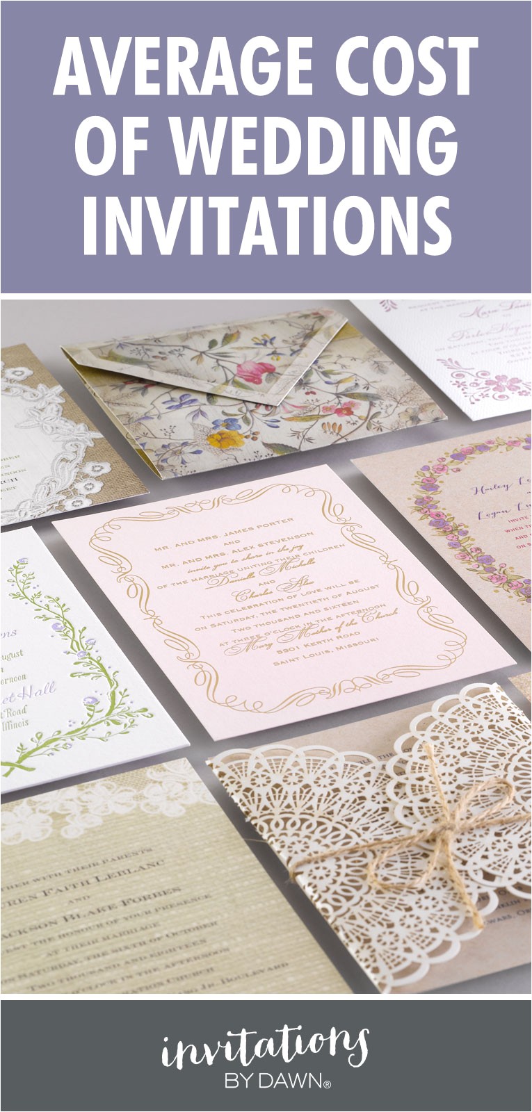 What is the Average Price for Wedding Invitations Average Cost Of Wedding Invitations